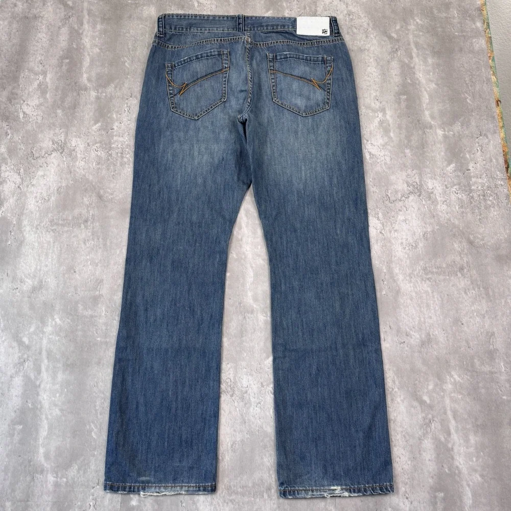Billabong Jeans Mens 36x32 Blue Stretch Regular Fit Low Rise Skate Mcfeely Surf